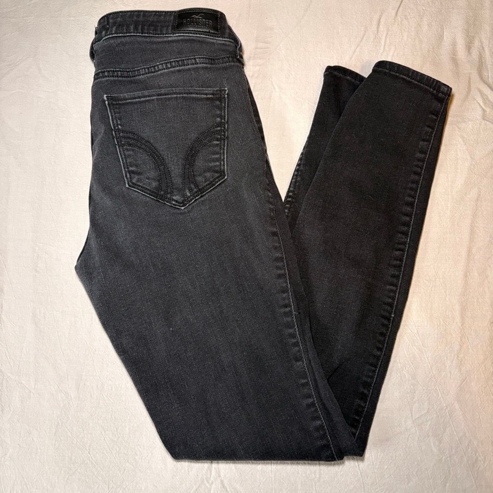 Women's Hollister High-Rise Super Skinny‎ Jeans Black W28 L30
